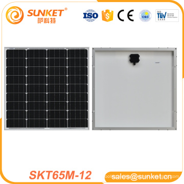 Pequeña mochila del panel solar 65w para la batería de litio solar de la luz de calle